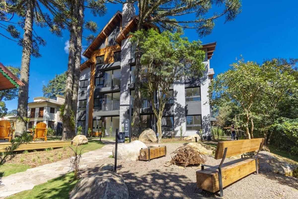 Rosa Apartamento Bav 101 Gramado Exterior foto